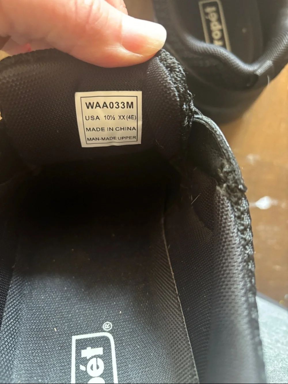 Propet Black Mesh Slip-On Athletic Sneakers